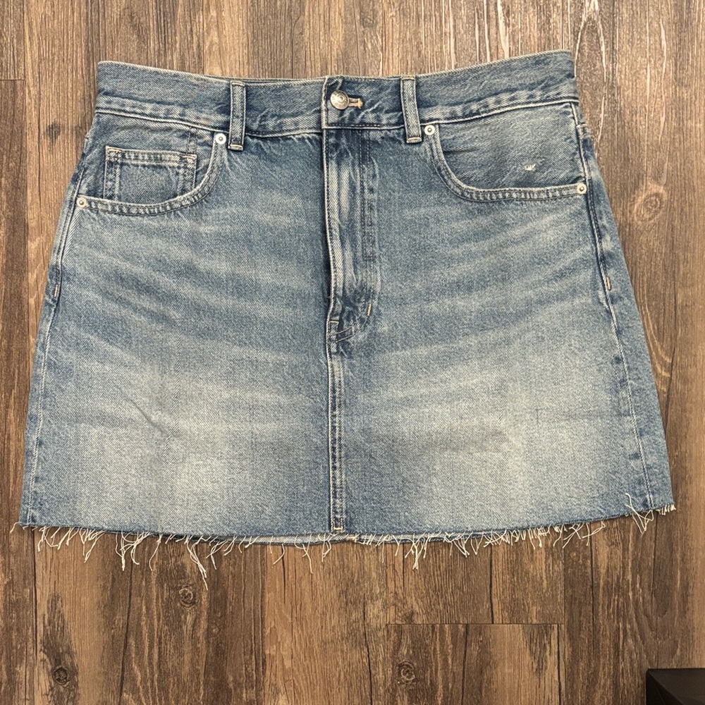 Madewell Blue Denim Mini Skirt